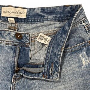AEROPOSTALE Y2K Style Light Wash Denim Low Rise Bermuda Shorts Size 9/10